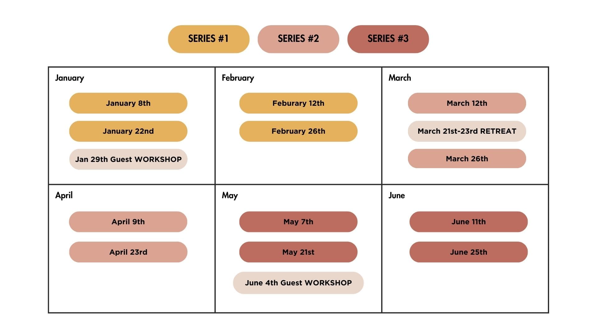 Inner Circle Schedule 2025